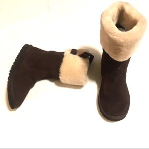 UGG Australia Bailey Button Suede Leather Boots -6